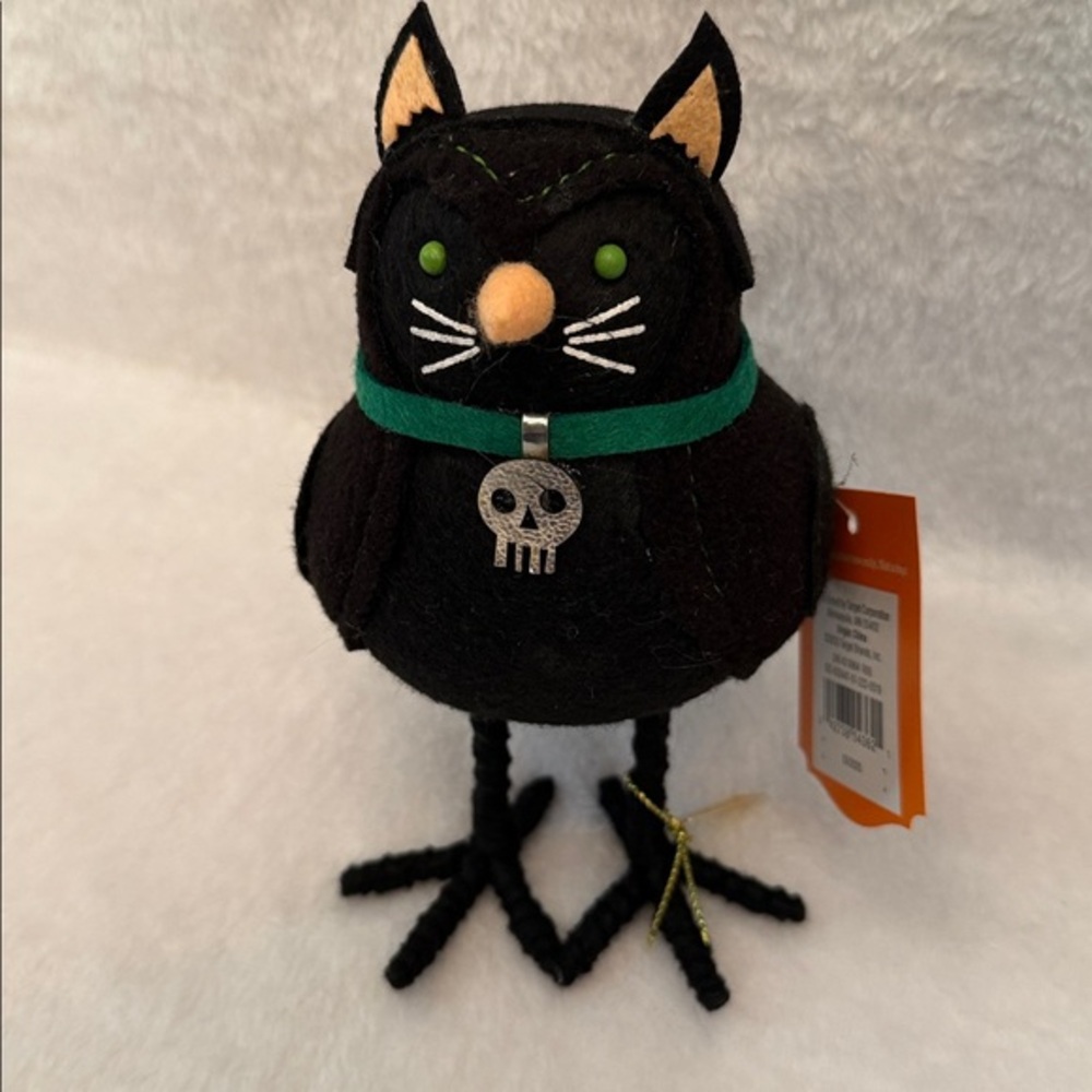 Target Hyde & Eek Featherly Friends Shady Black Cat Halloween Bird NEW